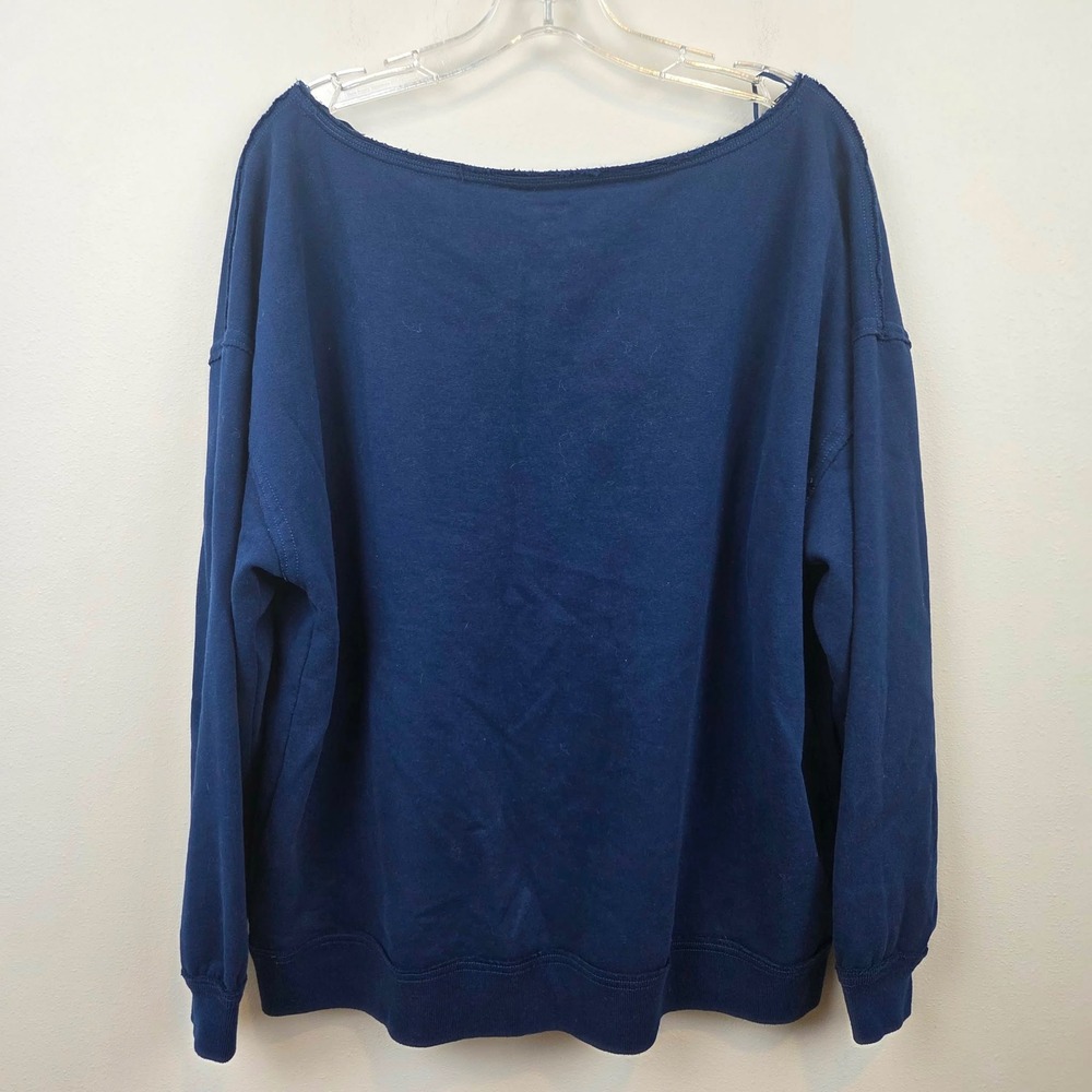 Hollister Oversized Notre Dame University Sweatshirt Off The Shoulder Womens L - Picture 7 of 11